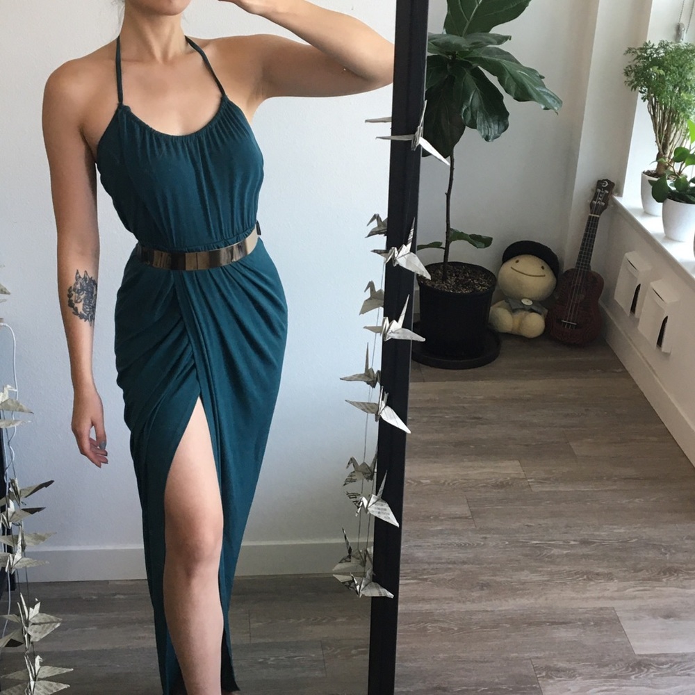 Halter Grecian-Style Dress